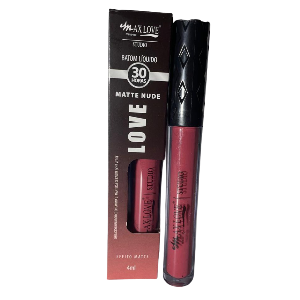 Batom Líquido Max Love 30 Horas – Efeito Matte e Longa Duração