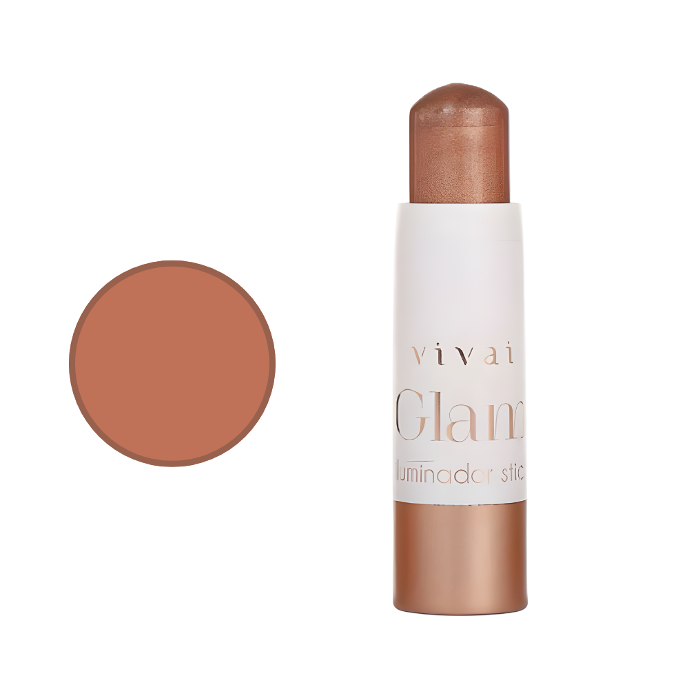 Iluminador Glam Stick Vivai – Brilho Instantâneo e Praticidade em Bastão