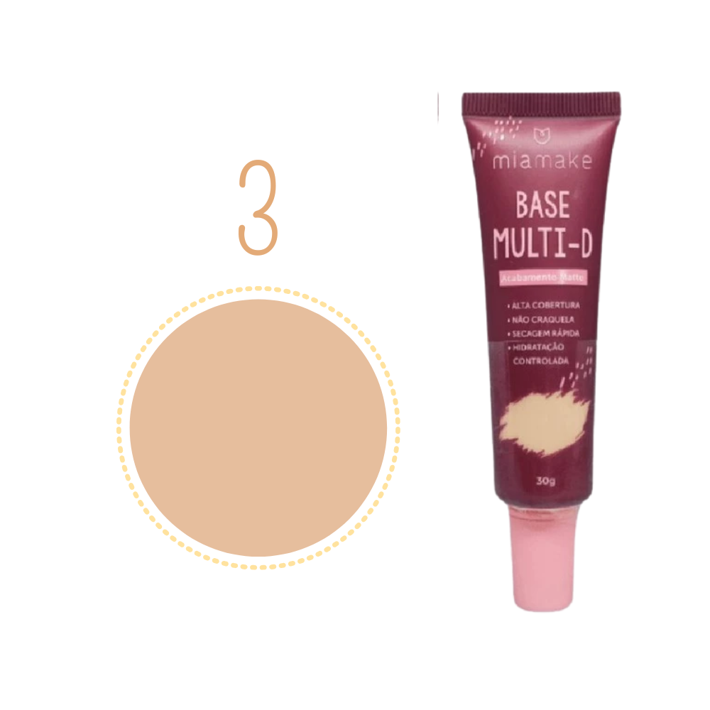Mia Make Base Multi-D Acabamento Matte