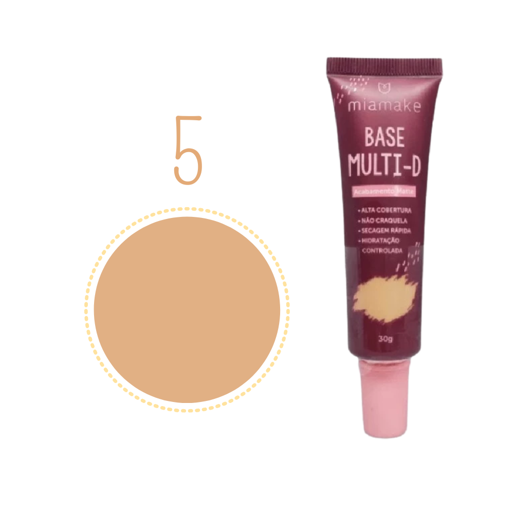Mia Make Base Multi-D Acabamento Matte