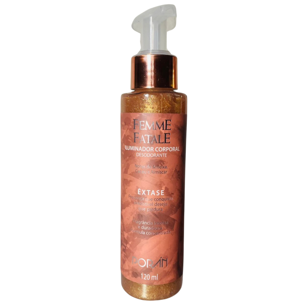 Femme Fatale ÊXTASE  - Hidratante Iluminador e Body Splash